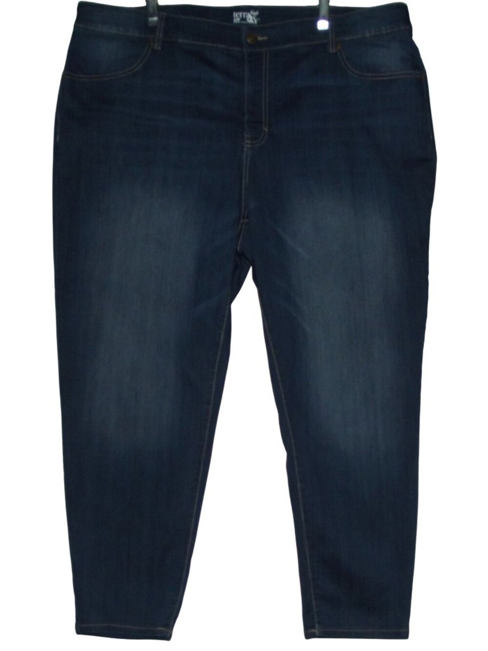 Terra & Sky Jeans Womens 22W x 27" Skinny Ankle High Rise crop stretch
